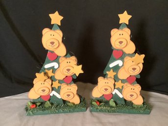 Holiday Bear On Tree Decor