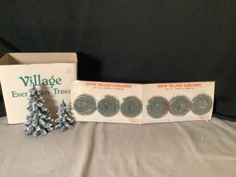 Department 56 Evergreen Trees And Garlands