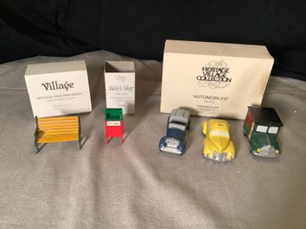 Department 56 Accessories Cars Mail Box Bench