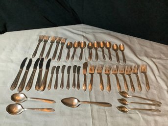 1930s National Silver Co Princess Royal Silver Plate Flatware