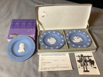 3 Vintage Wedgwood Collector Plates