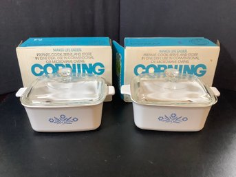 Vintage New Corning Ware Blue Cornflower Lot 5