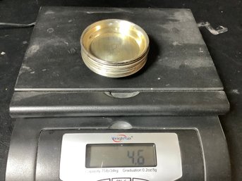 8 Sterling  Silver Coasters