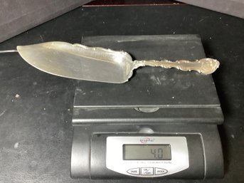 Antique Side Scoop Sterling Silver Spatula