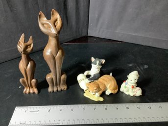 Collection Of Cat Figurines