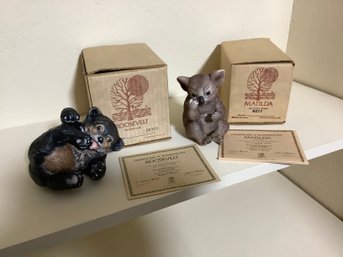 Two 1978 Roger J Brown Baby Animal Collection