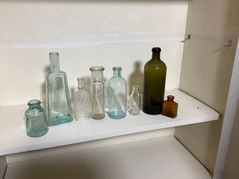 Antique Glass  Bottle Collection