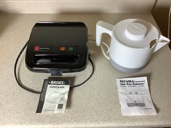 Waffle Maker And Hot Water Pot