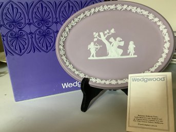 Wedgwood Lavender Oval  Plate Cupid And Psyche-Hard To Find