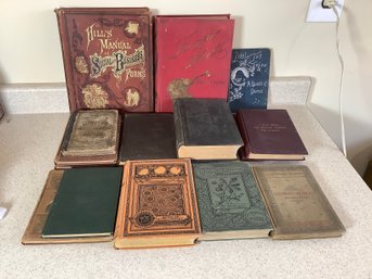 Collection Of Books From The 1800s