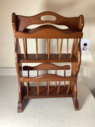 Wood Magazine Rack