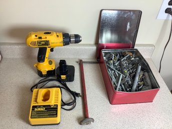 DeWalt Cordless Drill And Hardware