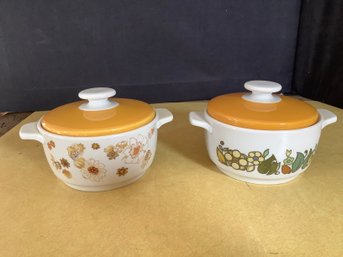 Royal Doulton Made In England 2 Covered Casseroles