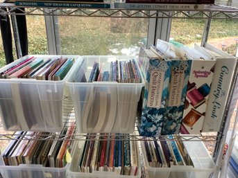 Shelf Of Quilting Books Lot 2