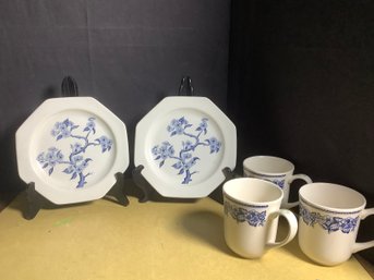 Royal Staffordshire Plates &  Wm Sonoma Mugs