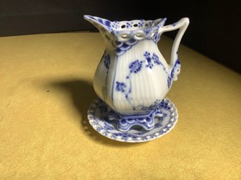 Royal Copenhagen Miniture  Pitcher & Underplate-Collectible