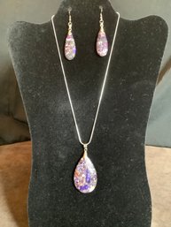 New-Jewelry Set- Necklace, Pendant & Matching Earrings
