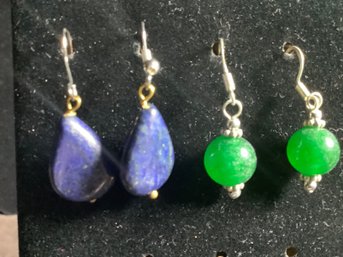 New 2 Pair Of 925 Earrings