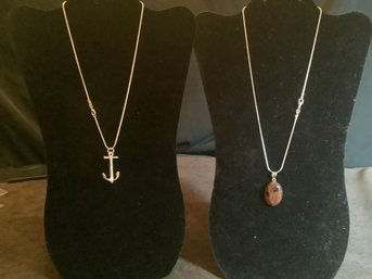 New Group Of 2 Necklaces- Marked 925