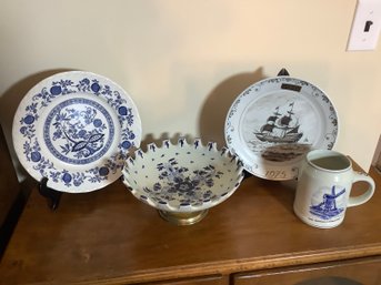 Delft Large  Fruit Bowl, Plates, Delft Mug