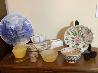 Another Big Group With Boleslawiece From Poland,  Pillivuyt French Gravy Boat, Creamers Etc.