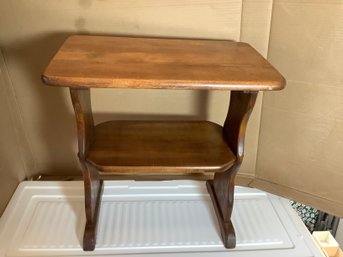 Wood End Table