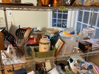 Shelf Lot Of Cookware