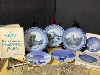 The Story Of Bing & Grondahl Christmas Plates Book &  Christmas Plates & Childrens Day Plates