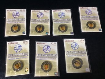 7 NY Post Yankees The Immortals 2005 Medallion Collection Lot 2