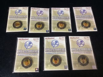 7 NY Post Yankees The Immortals 2005 Medallion Collection Lot 3