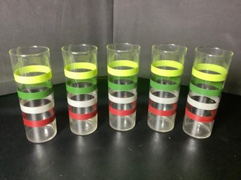 1950s MCM Fiesta Striped Glasses