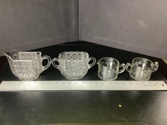 2 Sets Of Creamer And Sugar Dishes