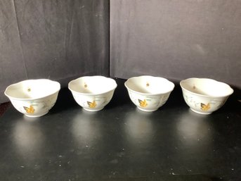 4 New In Box Lenox Butterfly Meadow Mugs