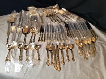New 12 Settings Flatware  PLUS Soup Soups, Steak Knives, Extended Hostess Set- See Description