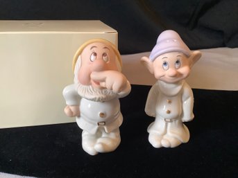 New-Lenox Disney Classics  Sneezy And Dopey In Box-Read Description