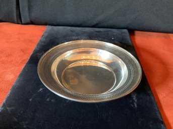 Sterling Silver Bowl With A Reticulated Rim
