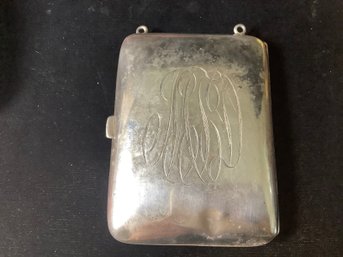 Antique Sterling Silver Calling Card Case, Money Case