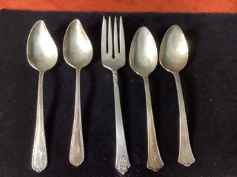 Sterling Antique Spoons & Fork- RWS & Royalcrest, Intl Sterling