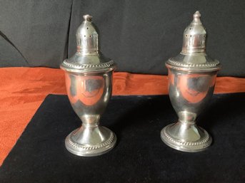 Duchin Sterling Weighted Salt & Pepper Shakers