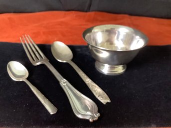 Silver Plate Including Tiffany & Co,Reed & Barton Revere Design Bowl, Gorham Spoon & More See Description