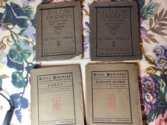 Antique Books (4)Little Journeys To The Homes Of Great Teachers, Eminent Orator, Eminent Artist- Read Descript