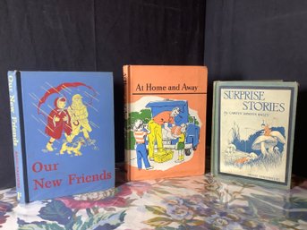 Vintage Beginner Reading Books- Dick And Jane & More Group Of 3