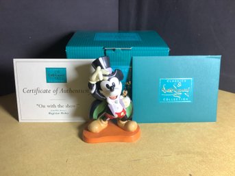 1997 Disney Magician Mickey Mouse Figurine ON WITH THE SHOW