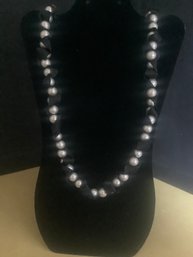 Isaac Mizrahi Pearl & Satin Costume Jewelry Necklace