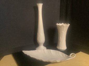 Lenox Woodland Pattern-3 Great Pieces Made In The USA