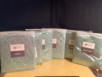 New-Sea Mist  4 Decorative Window Valances & 2 Drapery Panels