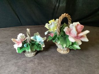 Capodimonte Floral Baskets (2)