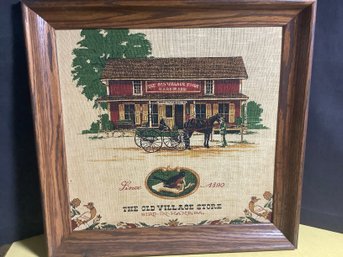 Bird In Hand  PA Framed Linen The Old Village Store