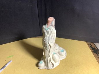 Native American Looking To The Sky Figurine