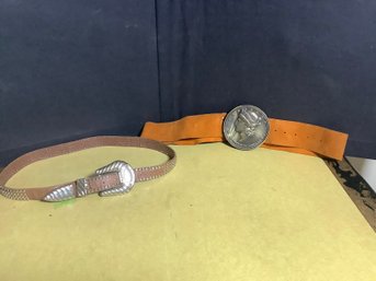 2 Leather Belts